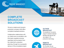Tablet Screenshot of pacificbroadcast.tv